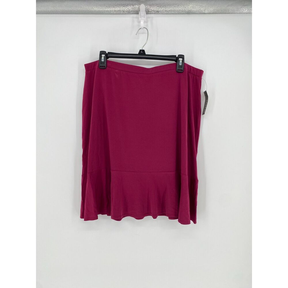 NWT George Ladies Flounce Skirt Blackberry Stain XL 16/18